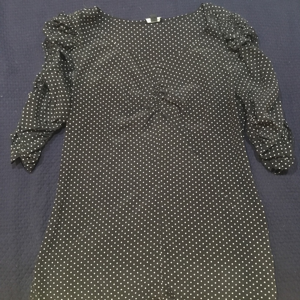 Silk polka dot Ann Taylor blouse